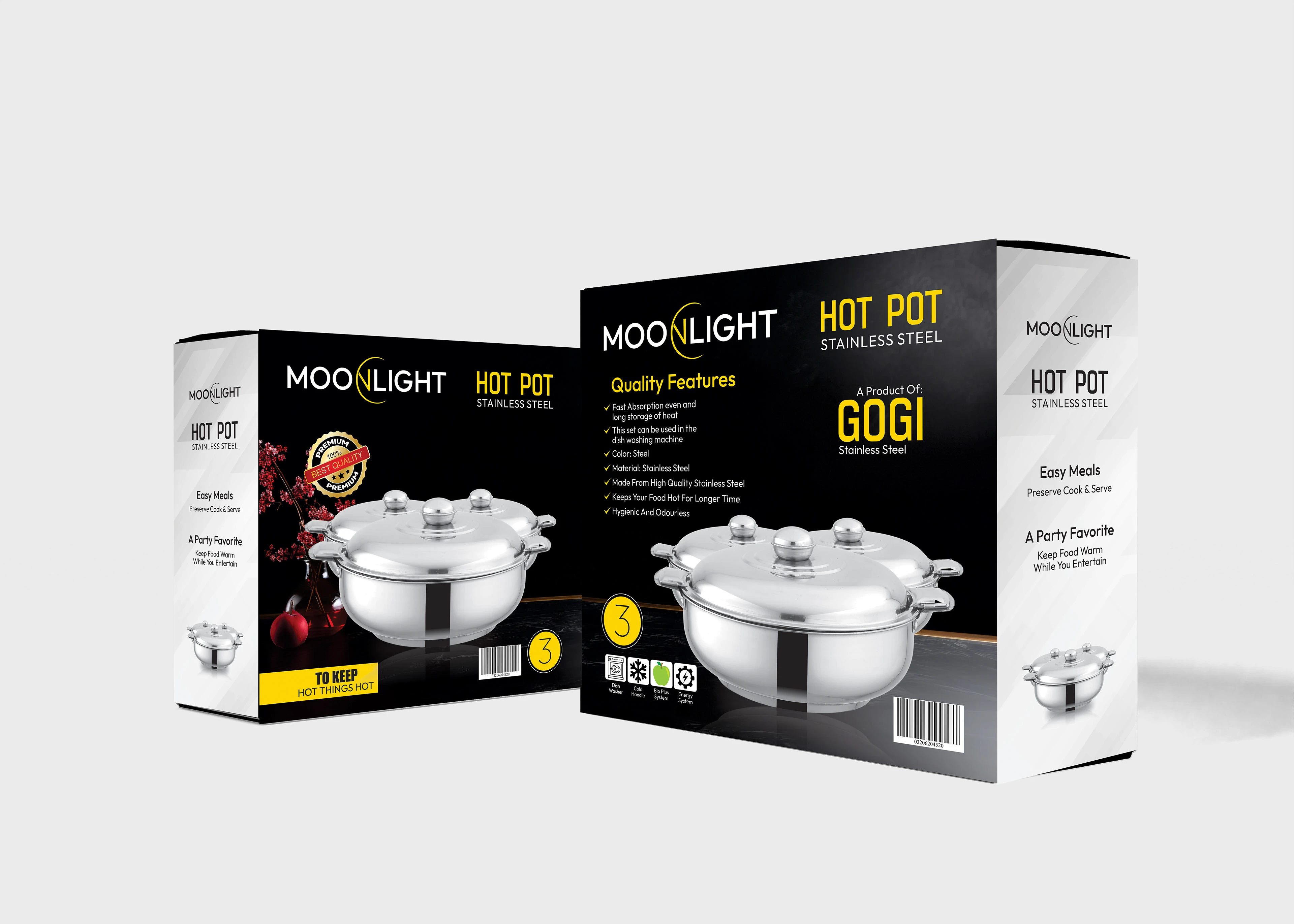 Moonlight hotpot packaging design