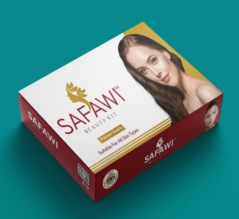 Safawi beauty kit packaging design