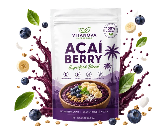 Vitanova Açaí Berry packaging design by Awais Khadim